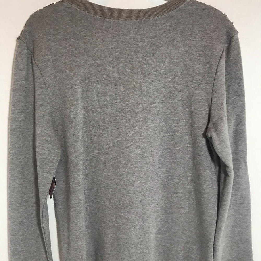 Halogen Gray Multi-color sequin sweatshirt MP NWT PRICE FIRM NO DISCOUNTS - Picture 2 of 6